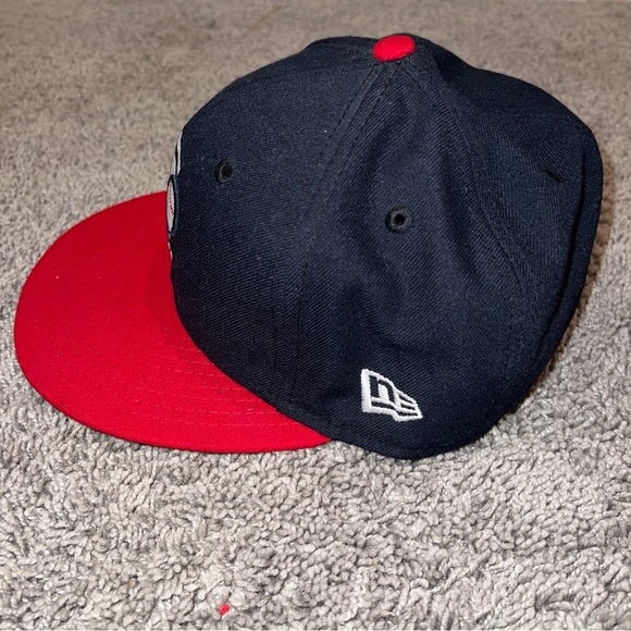 Rome Braves New Era Fitted Hat NWT MiLB Cap  Atlanta Richmond Greenville Sz 7 - Picture 2 of 7